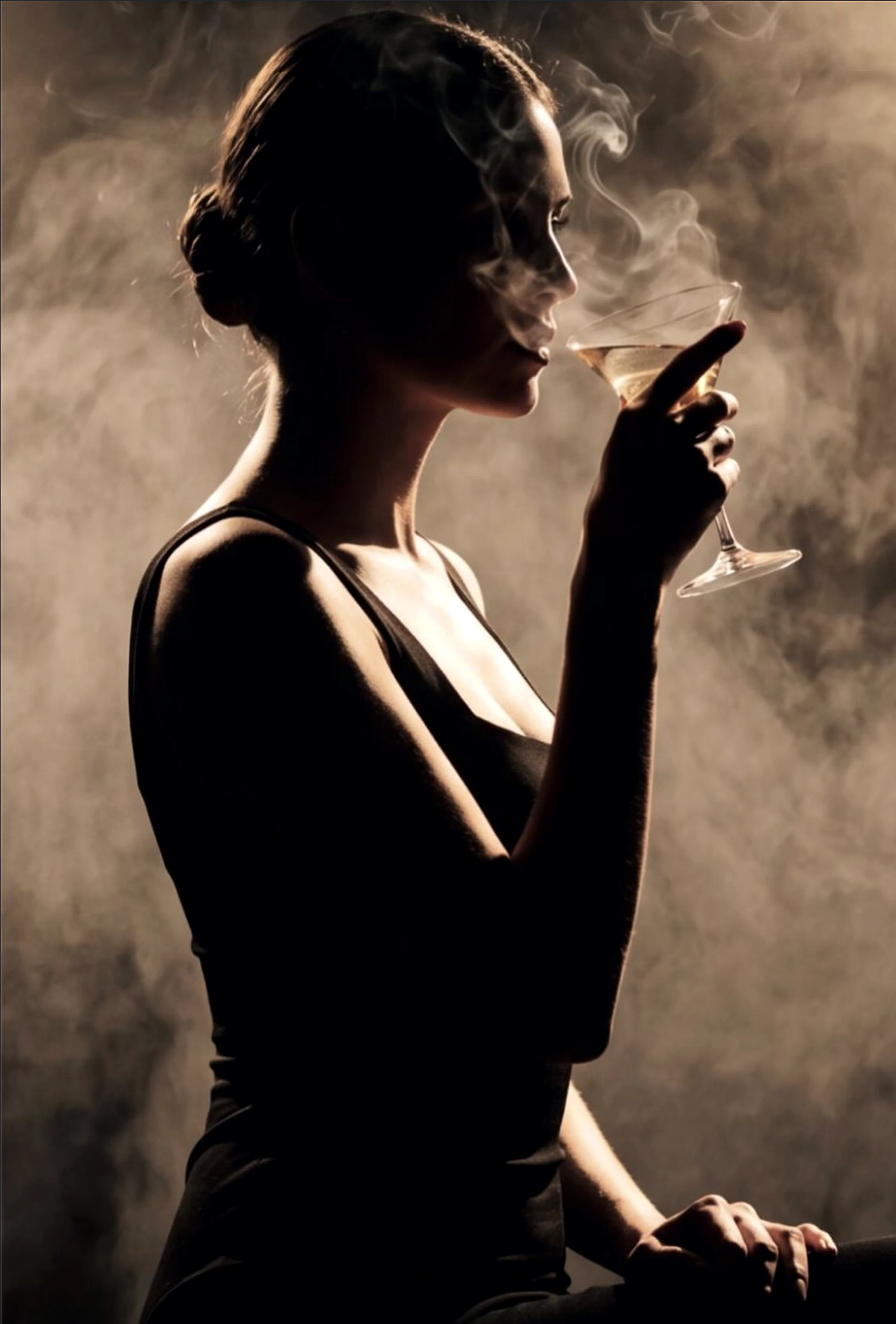 Gast mit Shisha in der UP IN SMOKE LOUNGE in Soltau